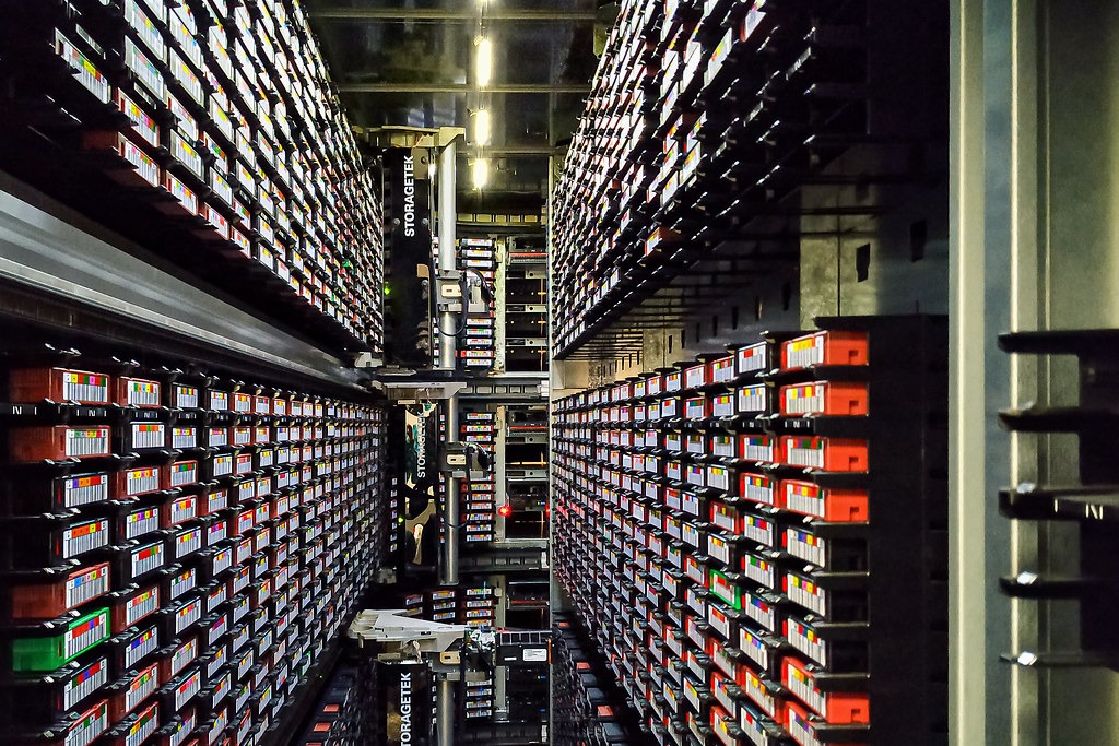 Backup restore testing rehearsed against an enterprise tape library in a data centre