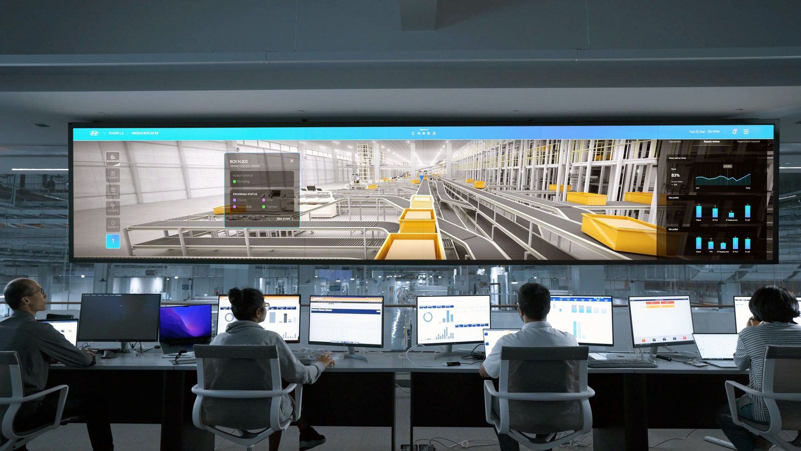Analysts monitoring dashboards in an operations centre, illustrating SOC staffing models for MSPs