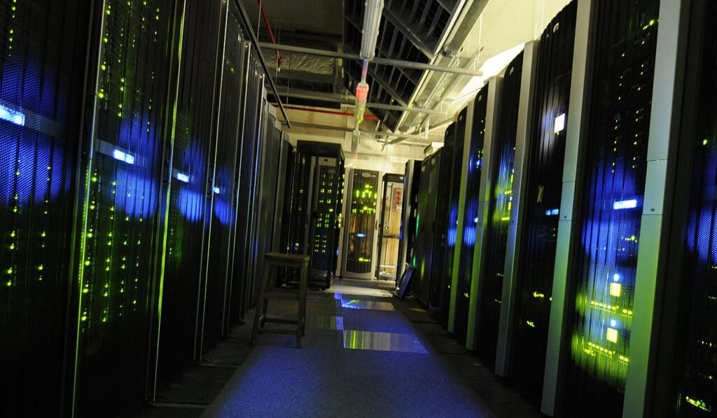 Server room racks illustrating the infrastructure that runbook validation keeps recoverable
