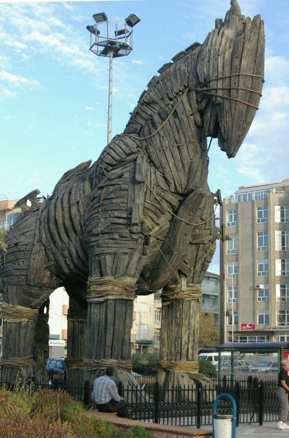 Wooden Trojan horse monument illustrating how AI prompt injection smuggles hidden instructions past trusted systems